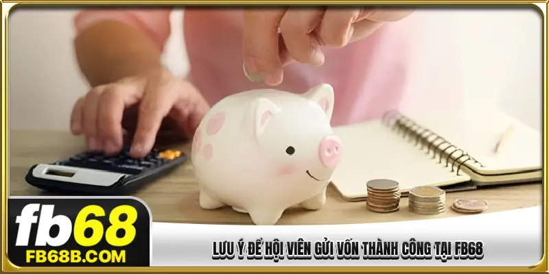 Lưu ý để hội viên gửi vốn thành công tại FB68
